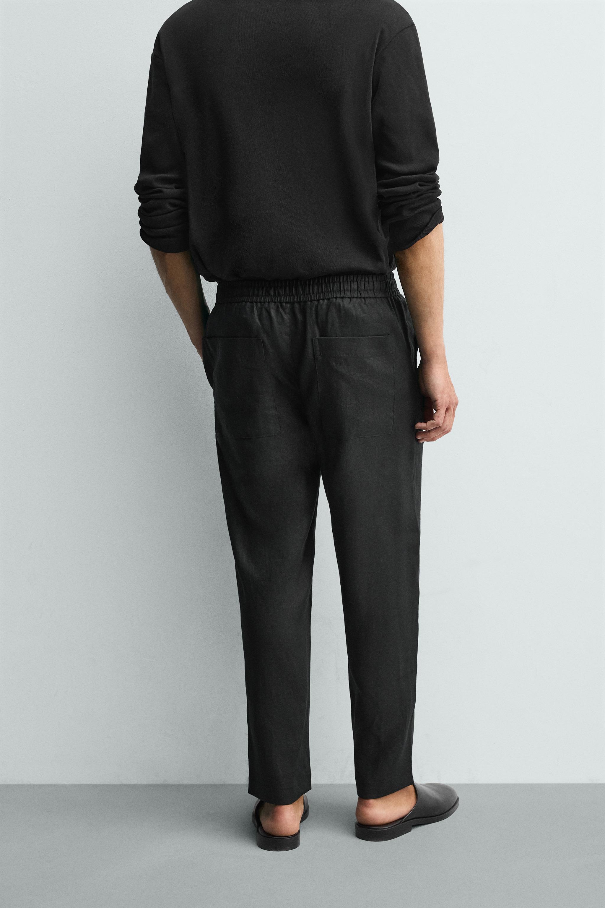 100% LINEN RELAXED FIT PANTS